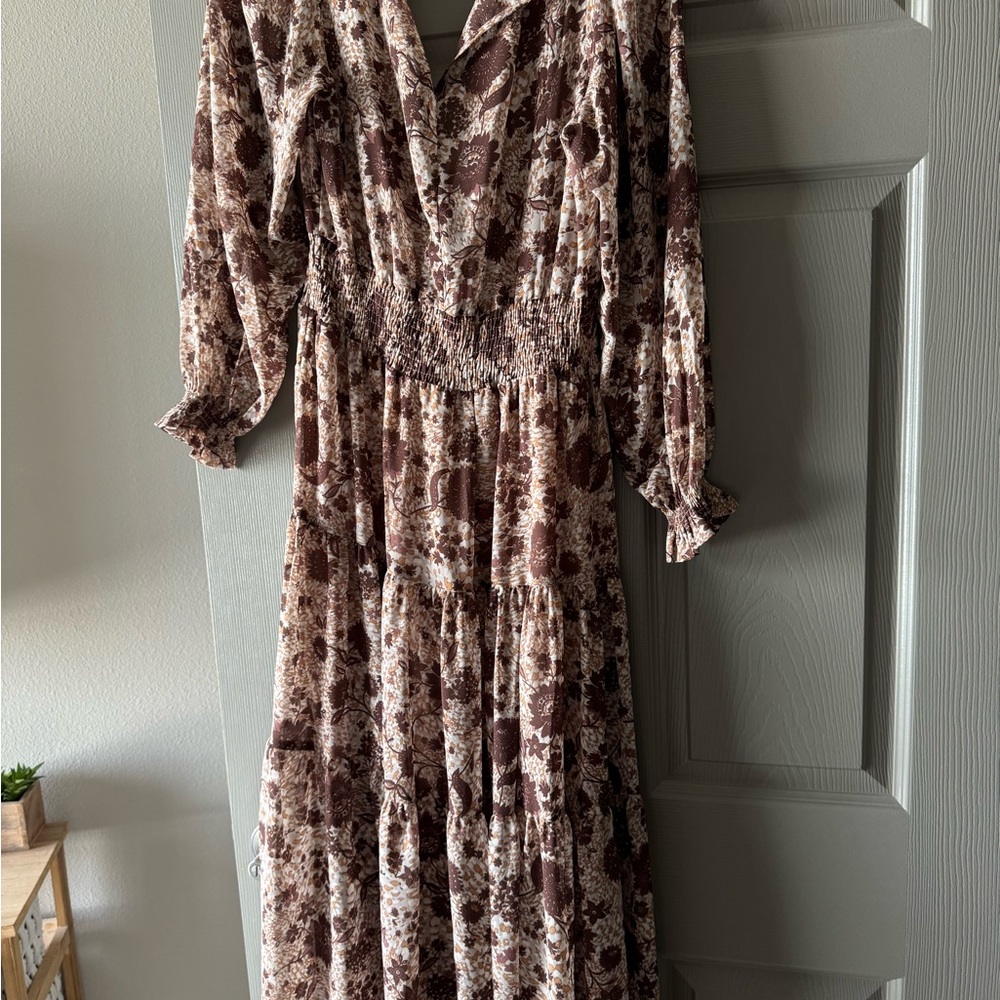 Floral Long Sleeve Dress